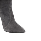Arden Furtado  spring autumn stilettos party shoes ladies pointed toe over the knee grey thigh high boots