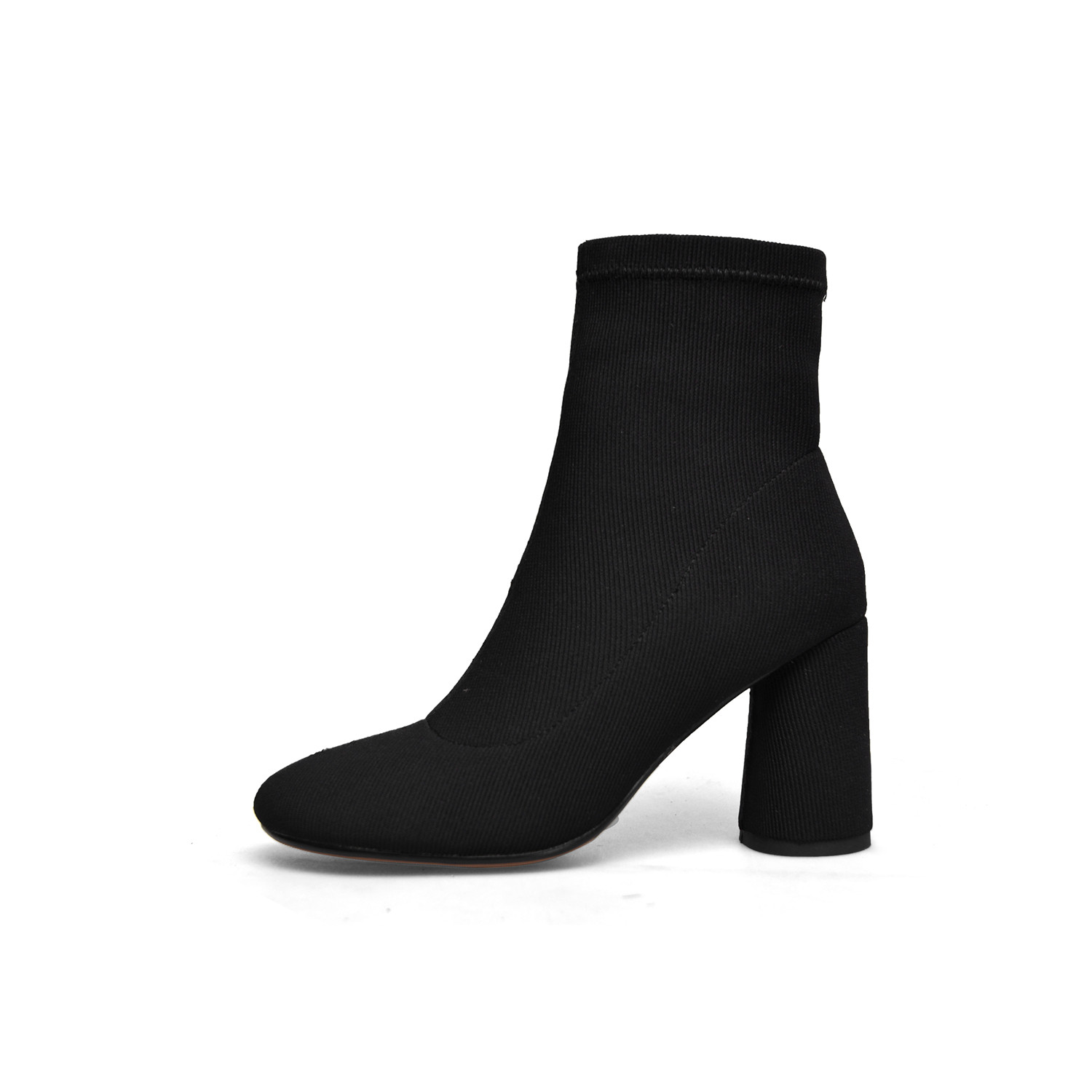 US$ 57.00 - Arden Furtado 2018 spring autumn chunky heels boots stretch ...