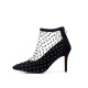 Arden Furtado 2018 spring autumn zipper sexy stilettos party shoes ladies slip on pointed toe ankle boots  summer boots