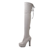 Arden Furtado 2018 spring autumn chunky heels boots round toe woman shoes ladies