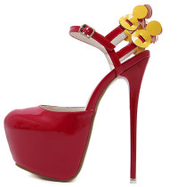 2018 summer high heels 15cm platform  sexy stilettos party shoes ladies round toe