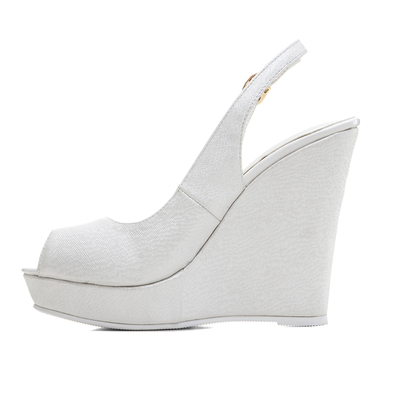 white peep toe sandals