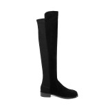 Arden Furtado spring autumn chunky heels boots round toe knee high boots woman shoes ladies Stretch boots large size
