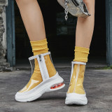 casual shoes sneakers fashion Cool boots clear pvc fashion wedges summer booties  Send socks as gifts