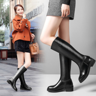 women's boots knee high boots fashion Genuine leather comfortable