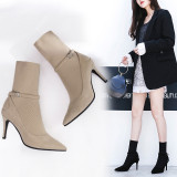 Autumn winter never drop the price of Europe and America simple leisure Korean version temperament boots