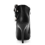 Hot style stylish British bow embellished with a pointed 9.5cm slender stiletto boot