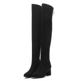 Autumn/winter 2018 black women's shoes pointy heel women's long or short boots size 39