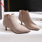 Autumn lower heels ankle boots women's boots size 33 40