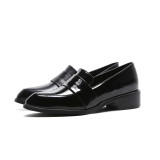 British designer shoes fashion hot style black small shoes women's single shoes