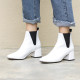 European women's shoe web celebrity hot style style queen chic simple flat head thick with short style women's boots size 43