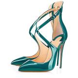 European and American fashion brand fashion simple, bright-colored, high-heeled sandals
