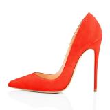 2018 fashion women's shoes pure color simple temperament thin high heel shoes dance shoes