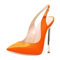 Fashionable temperament women's single shoe summer baotou pure color simple stilettos