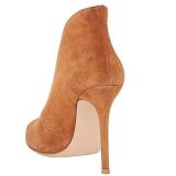Style hot style features women's shoes fishmouth style plain color leopard print brown simple women's short boots large size single shoes 2018