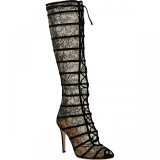 Fall/winter 2018 fashion women's boots hot style lace embellished pointy stiletto While the boots  embellished knee-high sexy  boots elegant