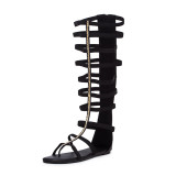 2018 foreign trade summer season fashion  gladiator women's shoes sandals ankle strap large size sexy  personality