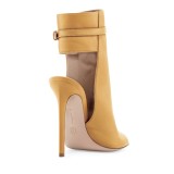 Summer 2018 fashion women's shoes sandals buckle strap large size sexy  stilettos heels peep toe leather  yellow