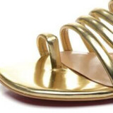Summer 2019 fashion sandals hot style gladiator gold leather large size personality party shoes sandals