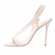 Summer sweet 2019 fashion women's shoes sling back concise white sandals stilettos heels narrow band elegant party shoes size 45