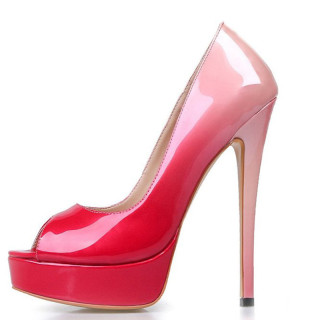 Summer blue purple  rose red black  peep toe 2019 fashion trend women's shoes sexy stilettos heels pumps elegant party shoes
