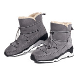 Fashion leisure design and color women's shoes in winter 2019 sling back sexy short boots add wool upset grey concise round toe