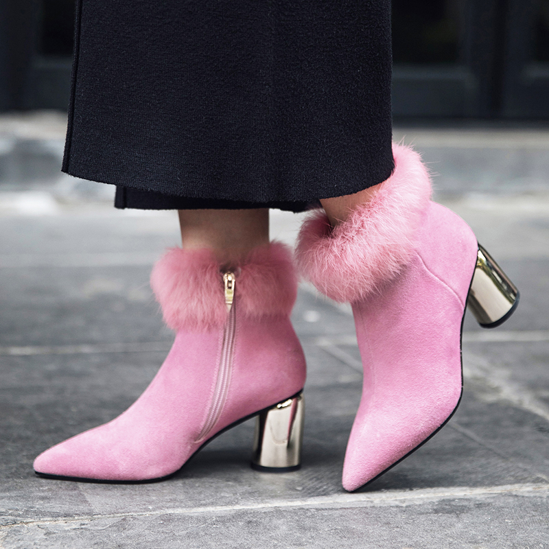 office pink boots