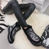Fashion women's shoes in winter 2019 add wool upset snow boots crystal rhinestone grey big size sweet comfortable concise