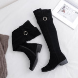 Fashion women's shoes in winter 2019 pointed toe sexy elegant ladies boots concise office lady zipper