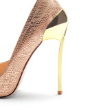 stilettos high heels 12cm gold heels pumps party shoes women's shoes ladies sexy wedding shoes