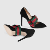 bow-tie slip on fashion pumps stilettos high heels 9cm size 40 ladies women's shoes