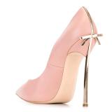 Summer 2019 fashion trend women's shoes stilettos heels pointed toe pumps sexy elegant concise mature big size 45 pink white