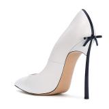 Summer 2019 fashion trend women's shoes stilettos heels pointed toe pumps sexy elegant concise mature big size 45 pink white