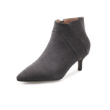 Fashion side zipper women's shoes in winter 2019 stilettos heels matte elegant ladies boots concis small size 33 big size 41