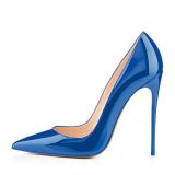 spring 2019 fashion women's shoes pointed toe stilettos heels pumps pink blue grey party shoes sexy red elegant wedding shoes