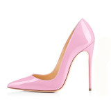 Summer 2019 fashion green women's shoes red pink yellow pointed toe stilettos heels pumps Candy color party shoes sexy elegant