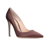 sexy elegant office lady 2019 spring fashion women's shoes pointed toe stilettos heels slip-on coffee color Rose-carmine pumps