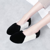 Fashion concise mature office lady women's shoes in winter 2019 sweet mixed colors shallow ladylike temperament comfortable