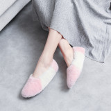 Fashion concise mature office lady women's shoes in winter 2019 sweet mixed colors shallow ladylike temperament comfortable