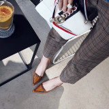 Summer 2019 fashion trend women's shoes zipper apricot cool boots sexy elegant pointed toe wire side concise butterfly-knot