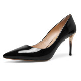 Summer 2019 fashion women's shoes pointed toe stilettos heels pumps elegant mature party shoes office lady big size 43