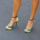 Arden Furtado 2019 summer high heels stilettos peep toe sexy ankle strap women's shoes party shoes