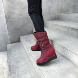 Arden Furtado fashion women's shoes in winter 2019 round toe women's boots zipper knee high boots increase waterproof down