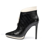 Arden Furtado fashion women's shoes in winter 2019 pointed toe stilettos heels zipper online celebrity concise short boots