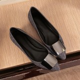 Arden Furtado summer 2019 fashion trend women's shoes pointed toe slip-on pumps concise party shoes personality flat shallow