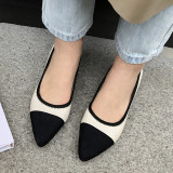 Arden Furtado summer 2019 fashion trend women's shoes pointed toe slip-on flat pumps concise size 33 42 ladylike temperament