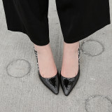 Arden Furtado summer 2019 fashion trend women's shoes pointed toe sexy stilettos heels slip-on pumps small size 33 big size 45
