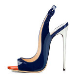 Arden Furtado summer 2019 fashion trend women's shoes peep toe stilettos heels buckle sandals office lady party shoes elegant