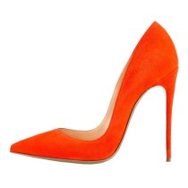 Arden Furtado summer 2019 fashion women's shoes pointed toe slip-on pumps party shoes orange purple blue burgundy stilettos heels