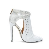 Arden Furtado spring autumn pointed toe ankle boots stilettos summer party shoes ladies white burgundy rhinestone hollow out sexy sandals boots